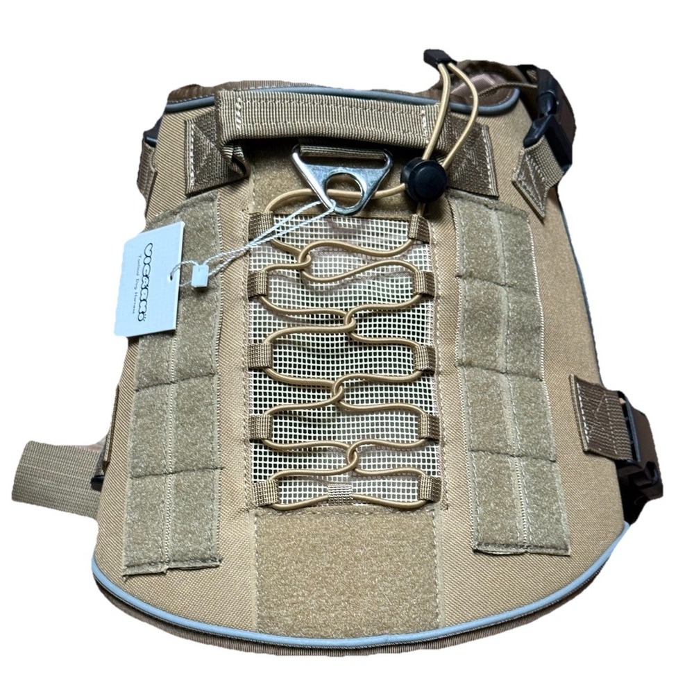 Vicarko‎ Adjustable Tactical Dog Harness w Handle Full Body Dog Vest Medium NWT